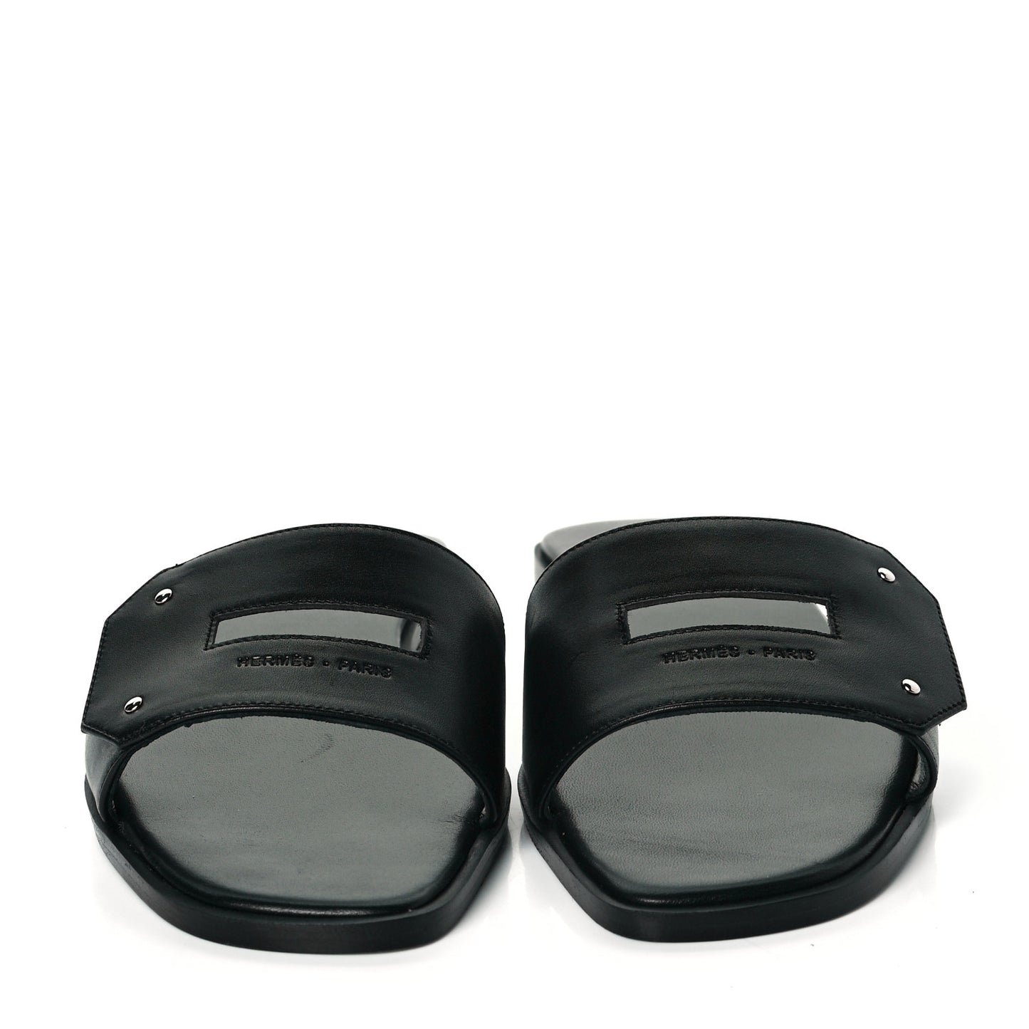 Calfskin View Sandals 35 Black