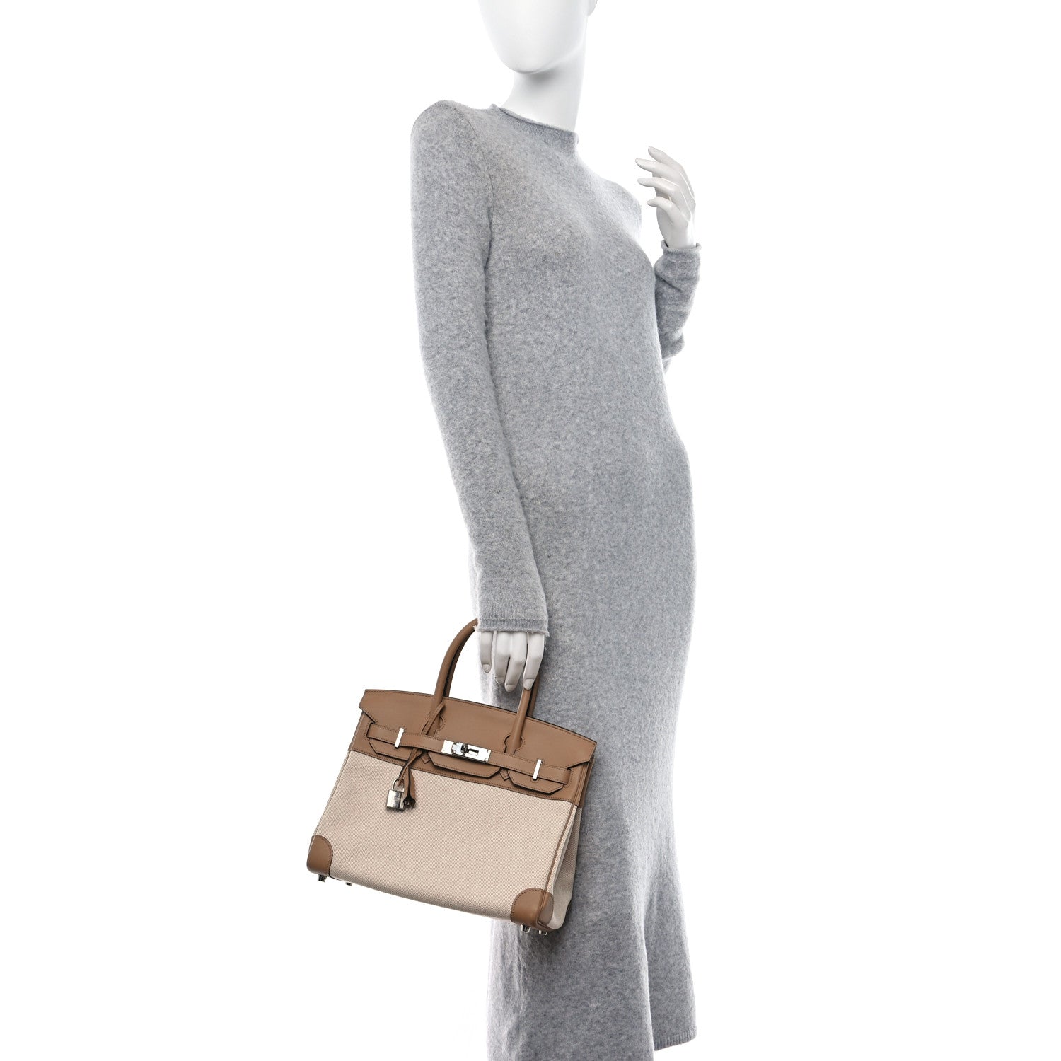 Hermes Toile Swift Birkin 30 Chai 2 of 10