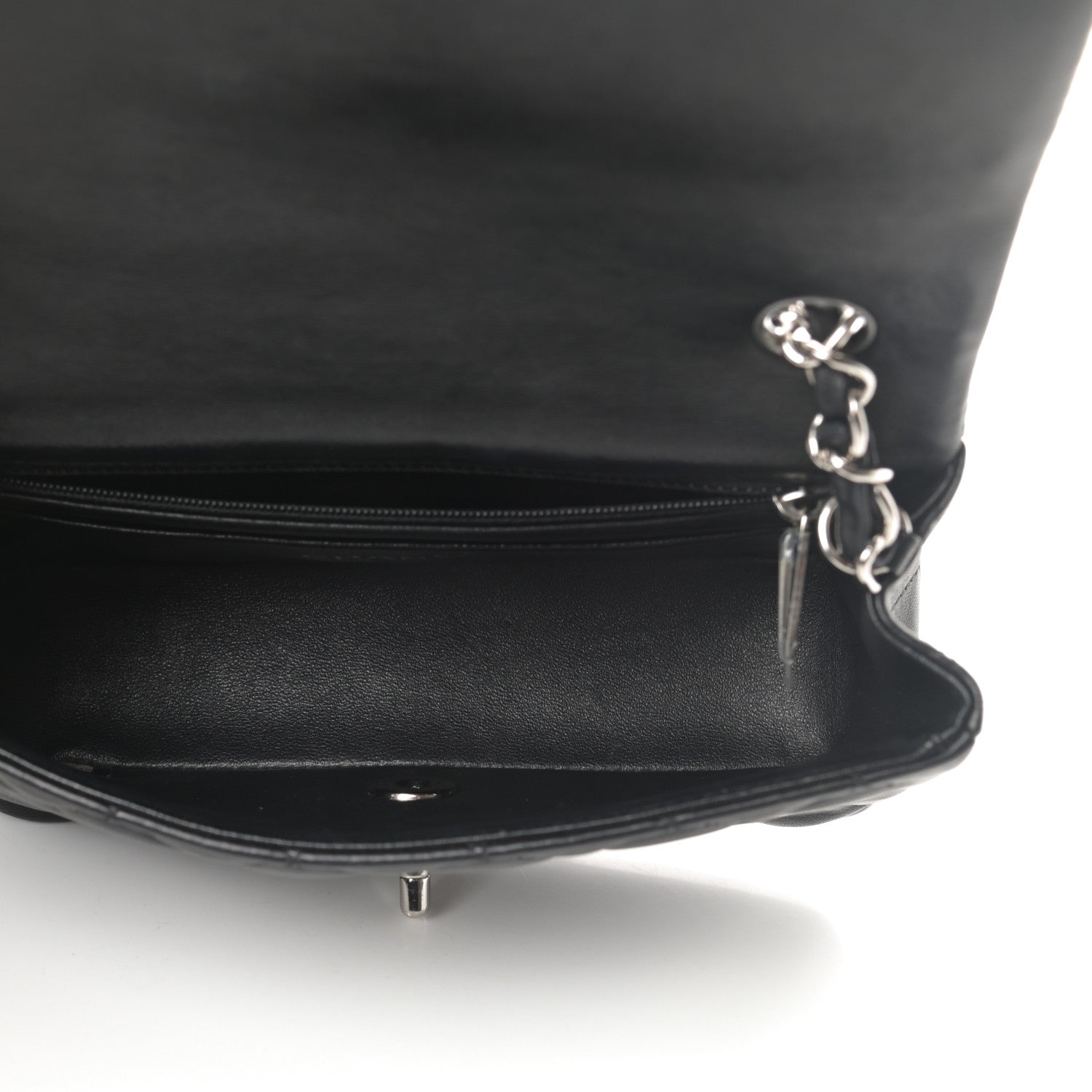 Chanel Lambskin Quilted Mini Rectangular Flap Black 5 of 11