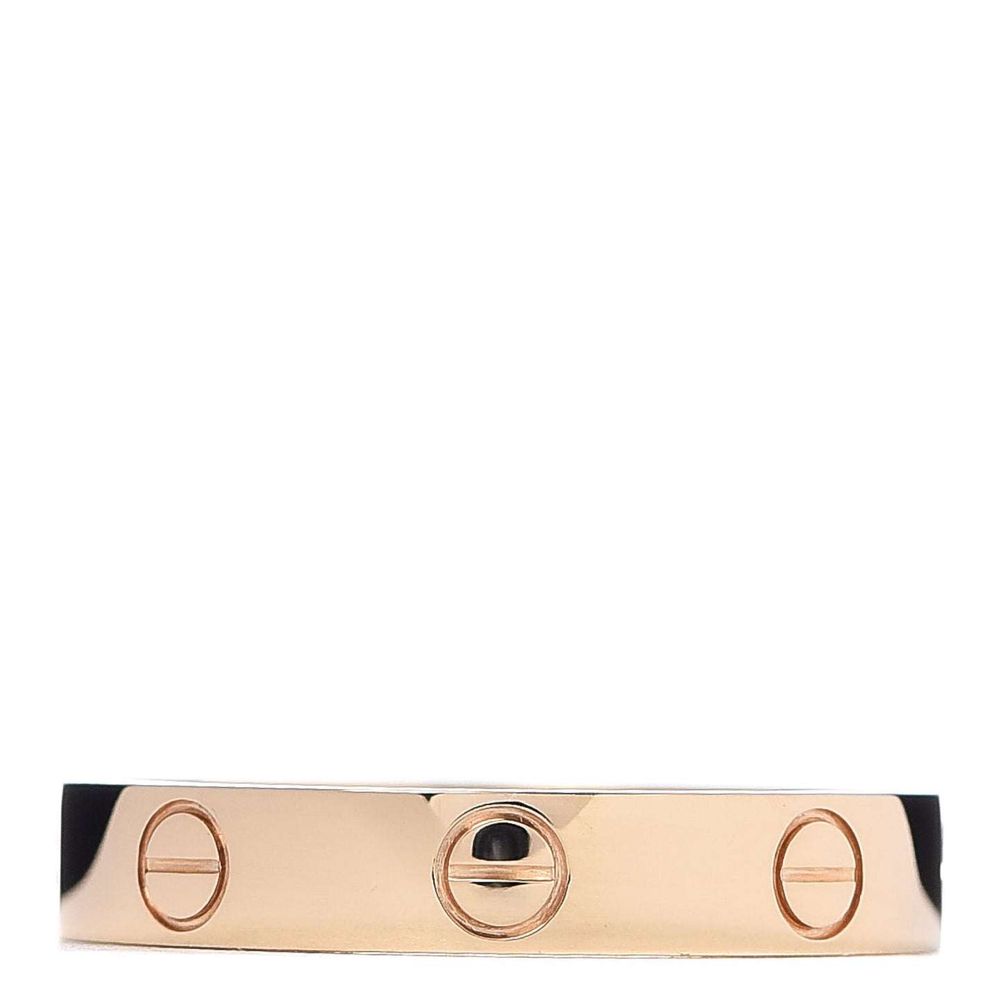 18K Yellow Gold 3.5mm LOVE Wedding Band Ring 54 6.75