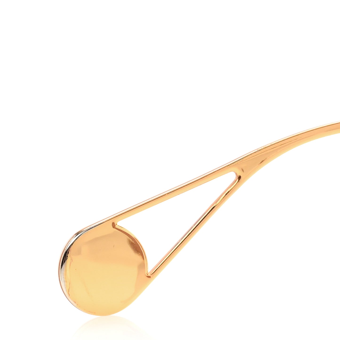 Metal Square Frame Sunglasses GG0436S Gold Pink