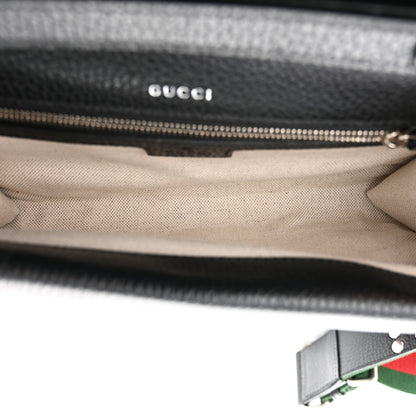 Gucci Dollar Calfskin Web Small Dionysus Crossbody Bag Black 5 of 12