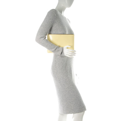 Celine Spazzolato Clutch Pouch Yellow 2 of 9