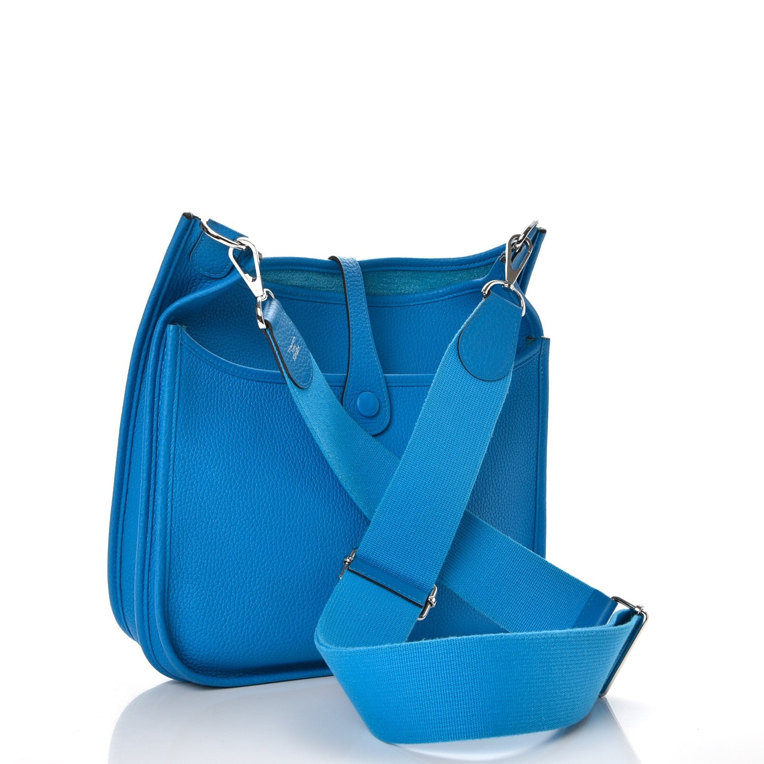 Hermes Taurillon Clemence Evelyne III PM Bleu Zanzibar 3 of 8