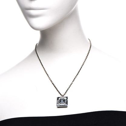 Chanel Lucite CC Square Charm Necklace 2 of 8