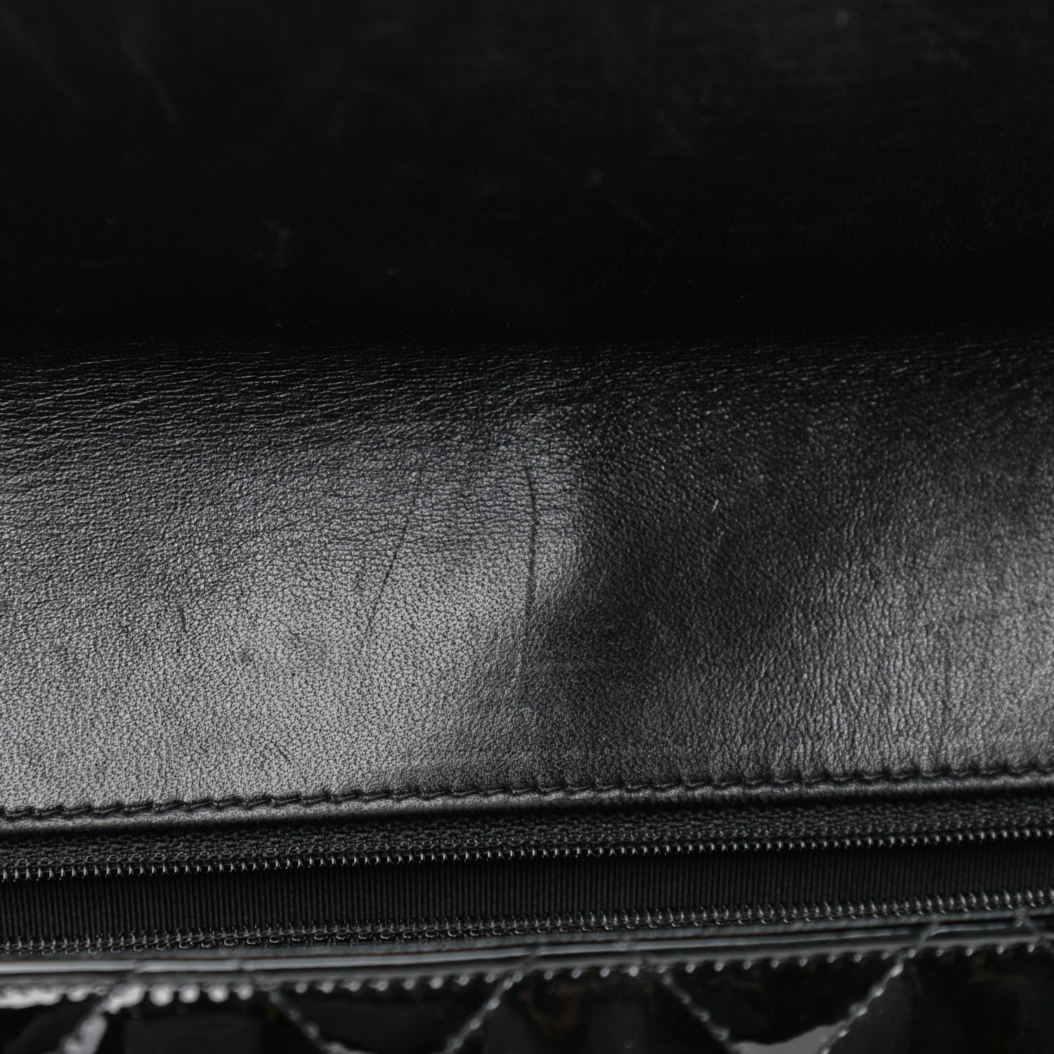 Chanel Patent Quilted Maxi Single Flap Black 9 of 11