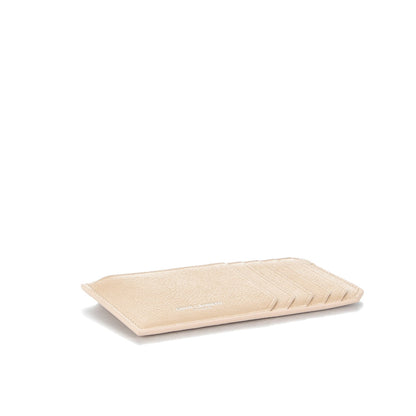 Saint Laurent Grained Calfskin 5 Fragments Zip Pouch Card Holder Nude Powder 4 of 7