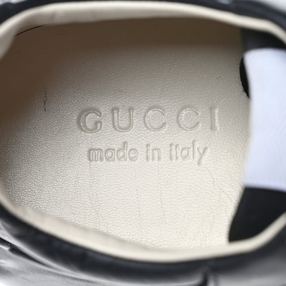 Gucci Calfskin Iridescent Logo Mens Rhyton Sneakers 8 Black 8 of 10