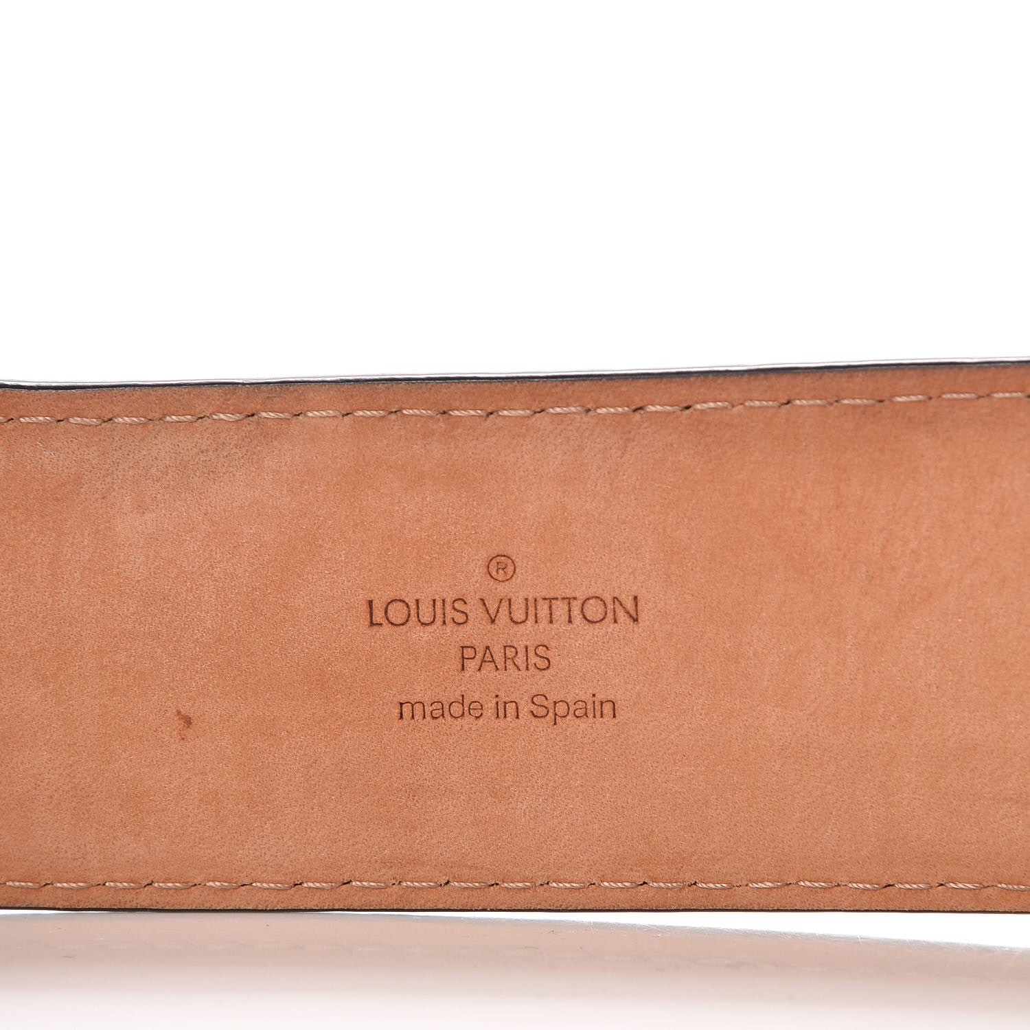 Louis Vuitton Calfskin Jeans Belt 90 36 Black 6 of 9