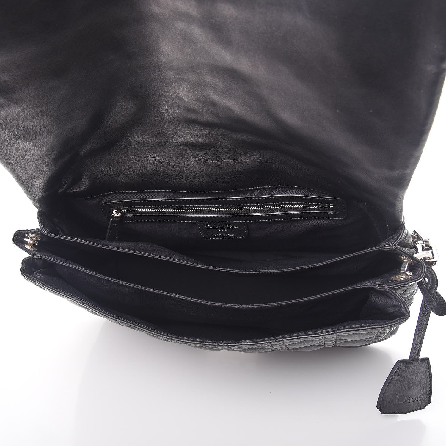 Christian Dior Lambskin Cannage Large New Lock Flap Black 5 of 7
