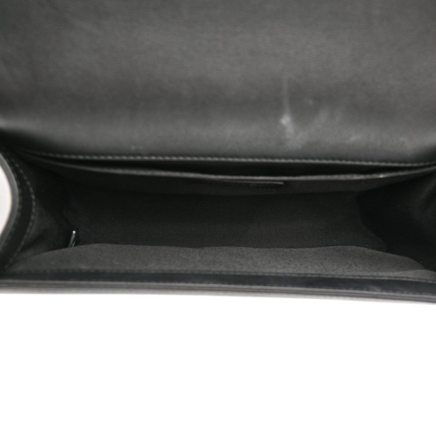 Lambskin Quilted Medium Boy Flap Black