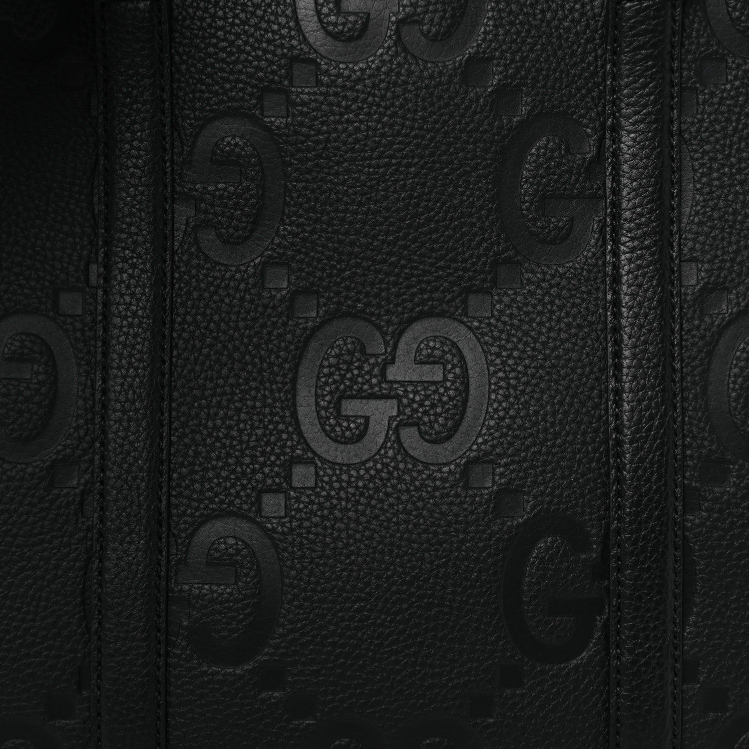 Gucci Piuma Calfskin Jumbo GG Embossed Briefcase Black 8 of 10
