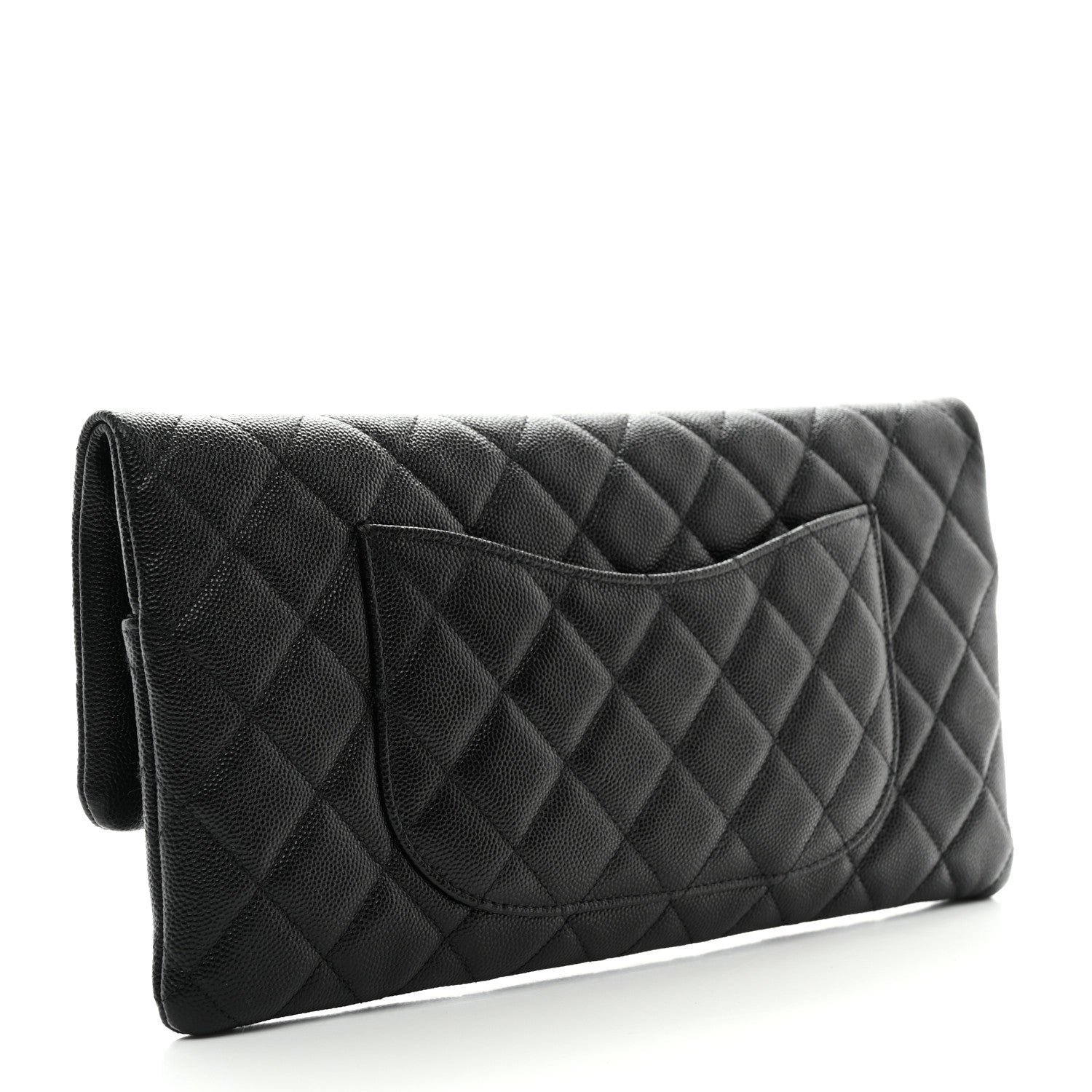 Chanel Caviar Quilted Flap Clutch Black 3 of 7