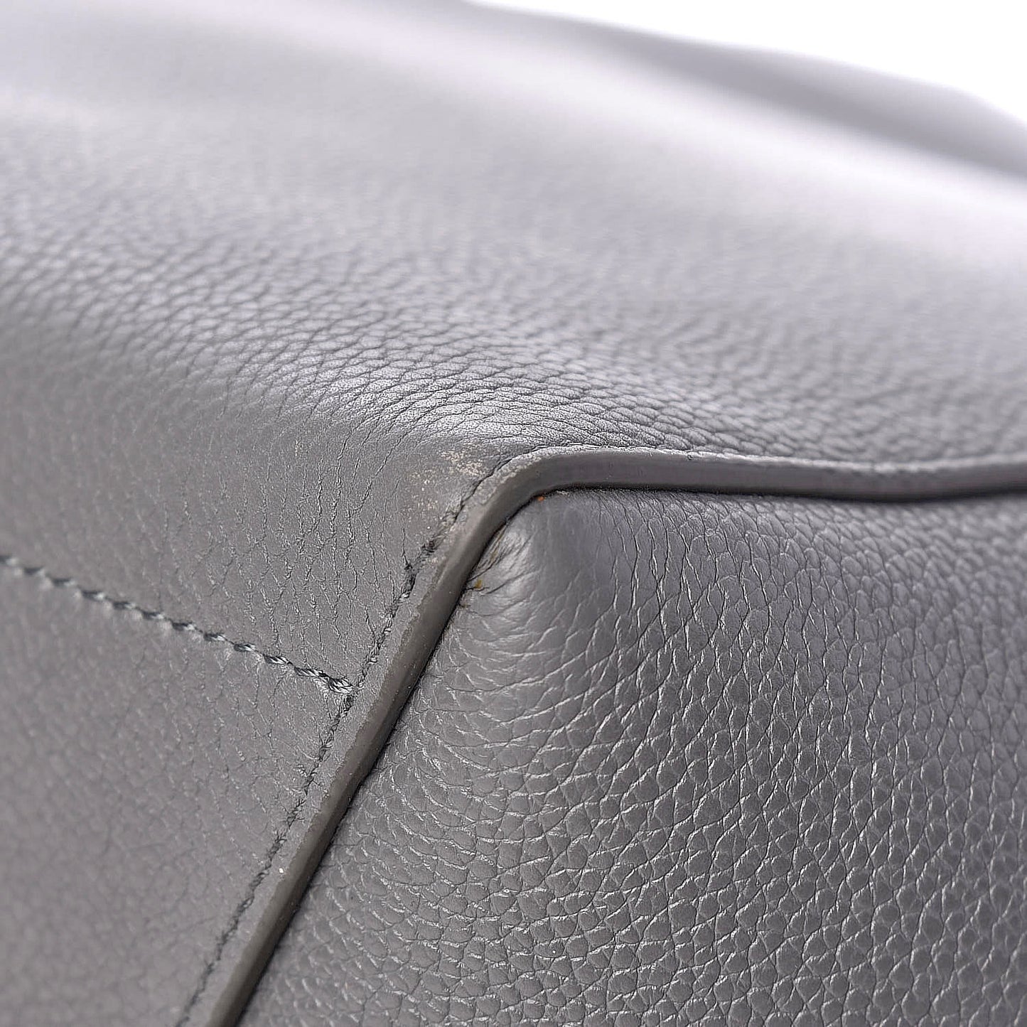 Soft Grained Calfskin Sangle Bucket Bag Storm