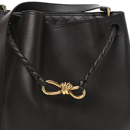 Bottega Veneta Silky Calfskin Vertical Andiamo Bucket Bag Fondant 8 of 10