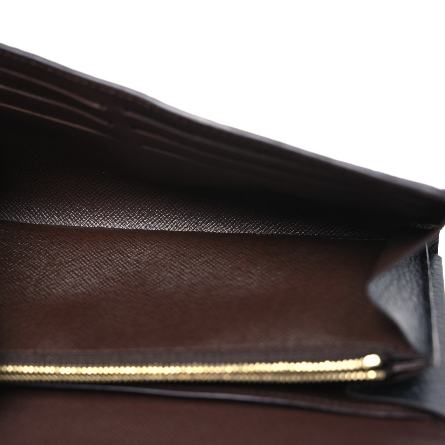 Louis Vuitton Damier Ebene Normandy Wallet Black 6 of 11