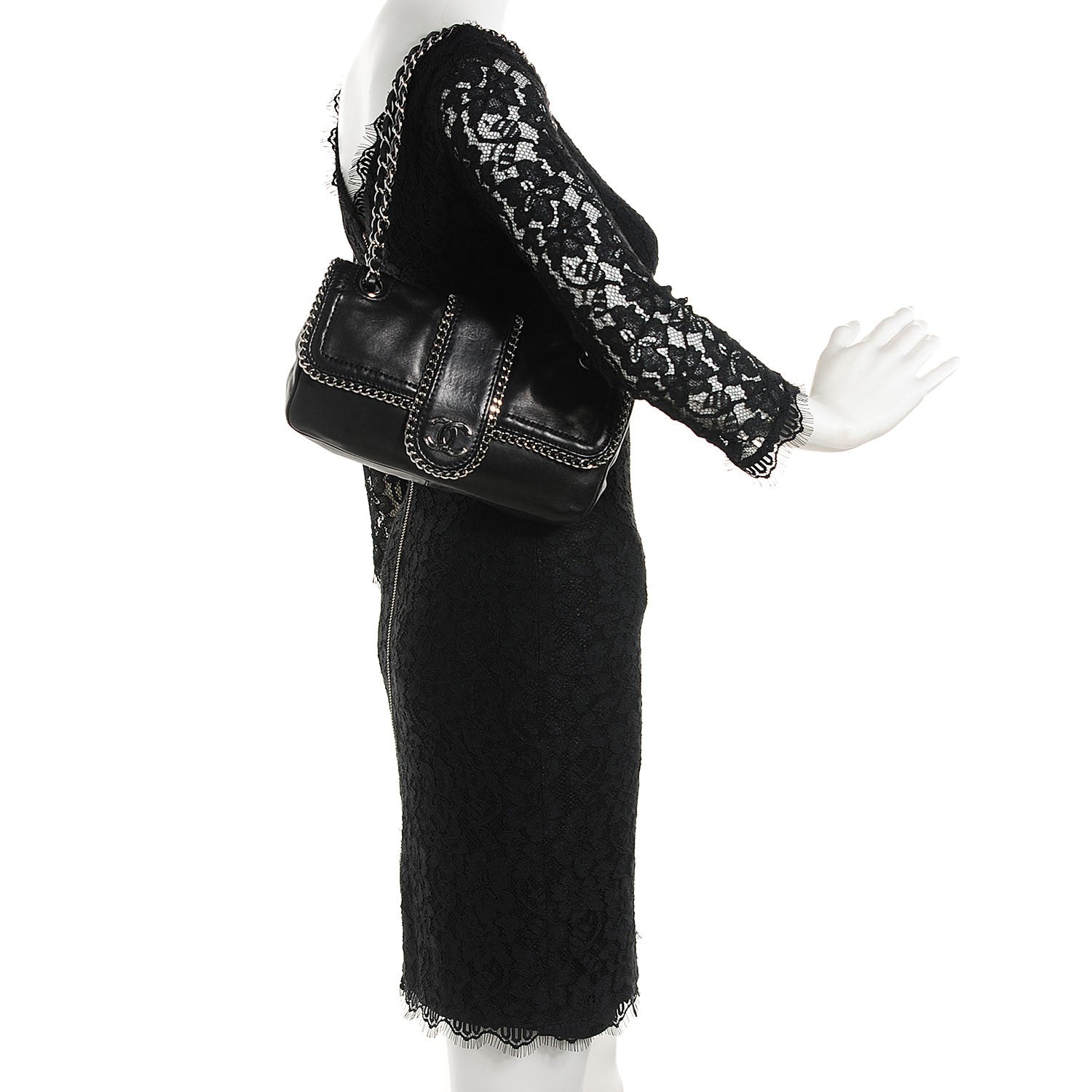 Chanel Lambskin Medium Madison Flap Black 2 of 7