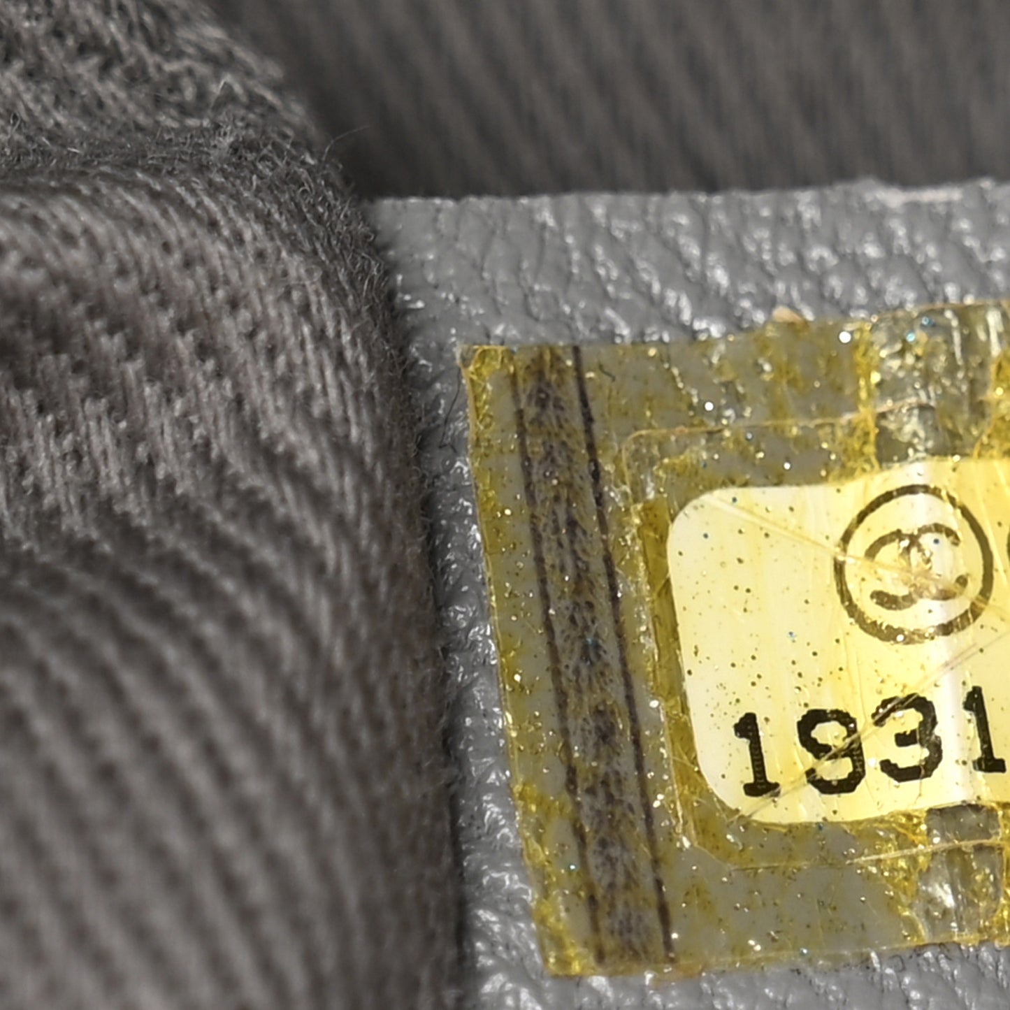 Iridescent Calfskin Triple Stitched Flap Grey