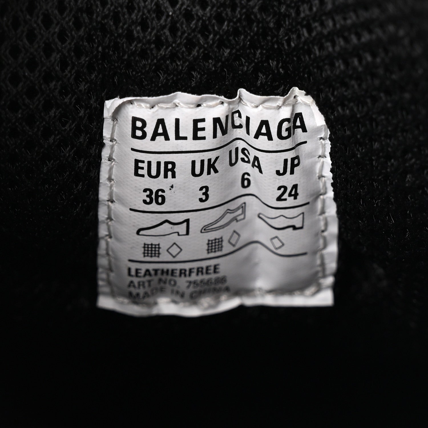 Balenciaga Fabric Mesh Womens Triple S Mule Sneakers 36 White Pink Black 8 of 11