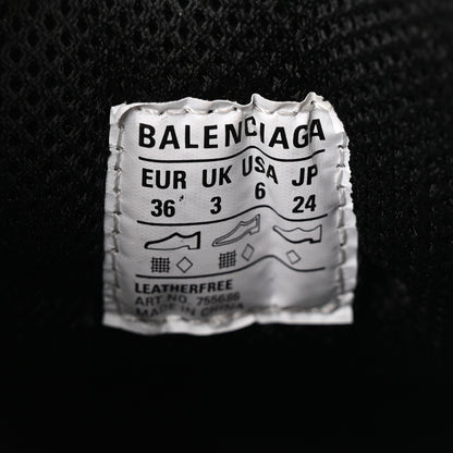 Balenciaga Fabric Mesh Womens Triple S Mule Sneakers 36 White Pink Black 8 of 11