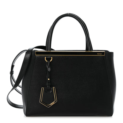 Fendi Vitello Elite Petite 2Jours Tote Black 1 of 13