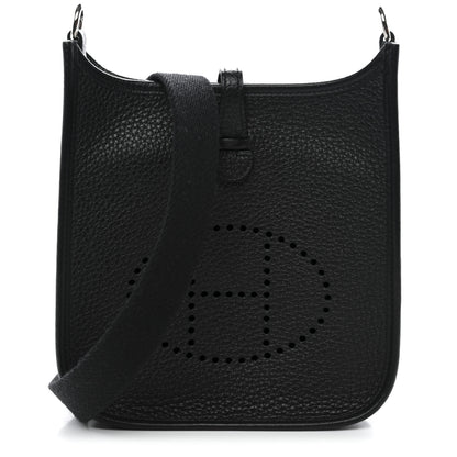 Hermes Taurillon Clemence Evelyne TPM Black 1 of 11