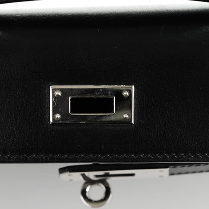 Hermes Box Kelly Cut Clutch Black 11 of 13