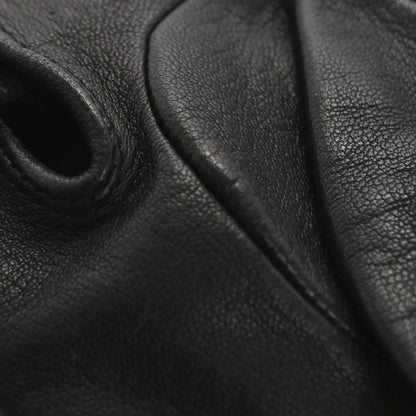 Chanel Lambskin Paris Dallas Fingerless CC Gloves 6 Black 7 of 9