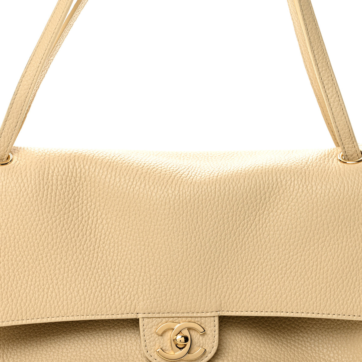Chanel Grained Calfskin Small Souplissimo Maxi Flap Beige 8 of 10