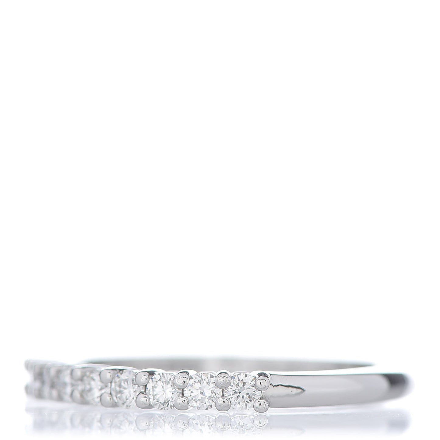 Platinum Diamond 2.2mm Embrace Half Circle Band Ring 54 6.75
