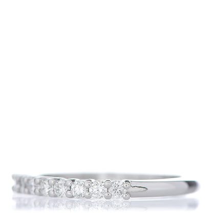 Tiffany Platinum Diamond 2.2mm Embrace Half Circle Band Ring 54 6.75 3 of 6