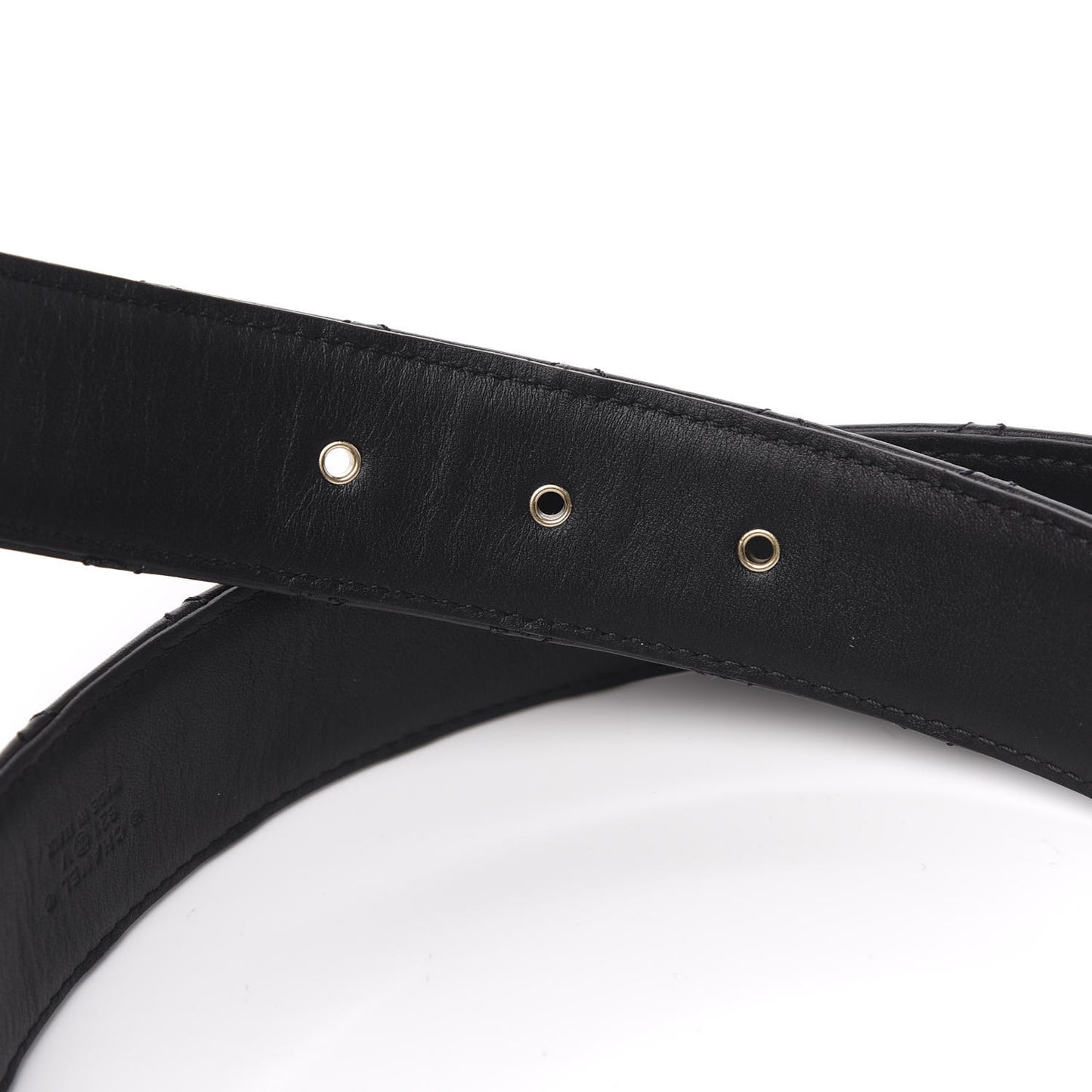 Lambskin Quilted CC Chain Belt 90 36 Black