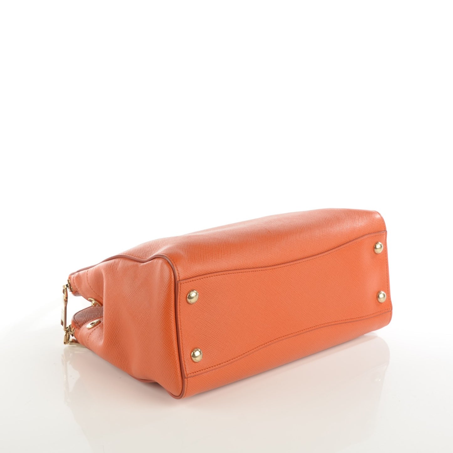 Saffiano Top Handle Dome Tote Papaya