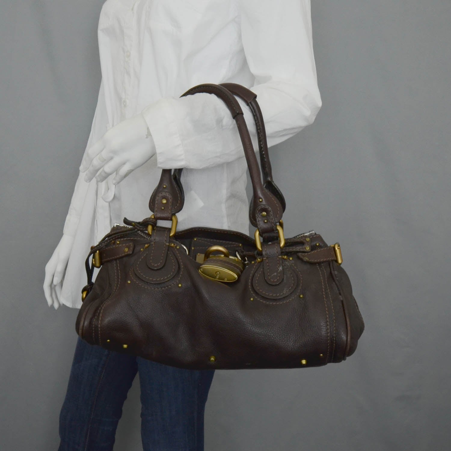 Chloe Leather Paddington Satchel Bordeaux 2 of 9