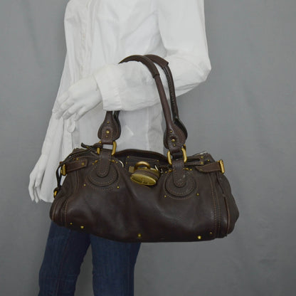 Chloe Leather Paddington Satchel Bordeaux 2 of 9