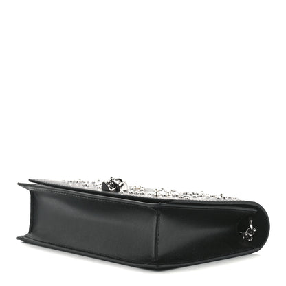 Alexander McQueen Calfskin Embellished Skull Mini Shoulder Bag Black 9 of 12