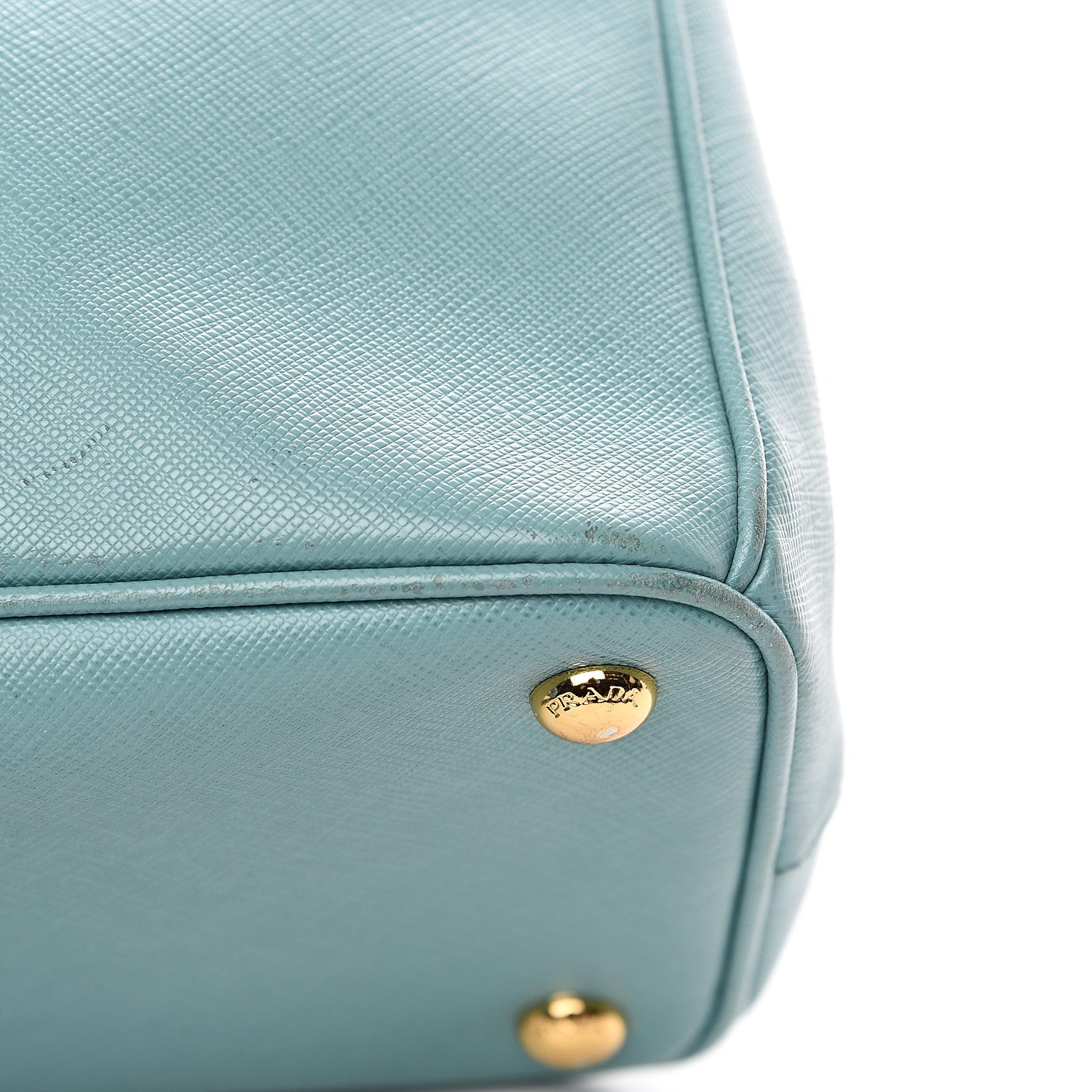 Prada Saffiano Small Galleria Double Zip Tote Anice 12 of 17