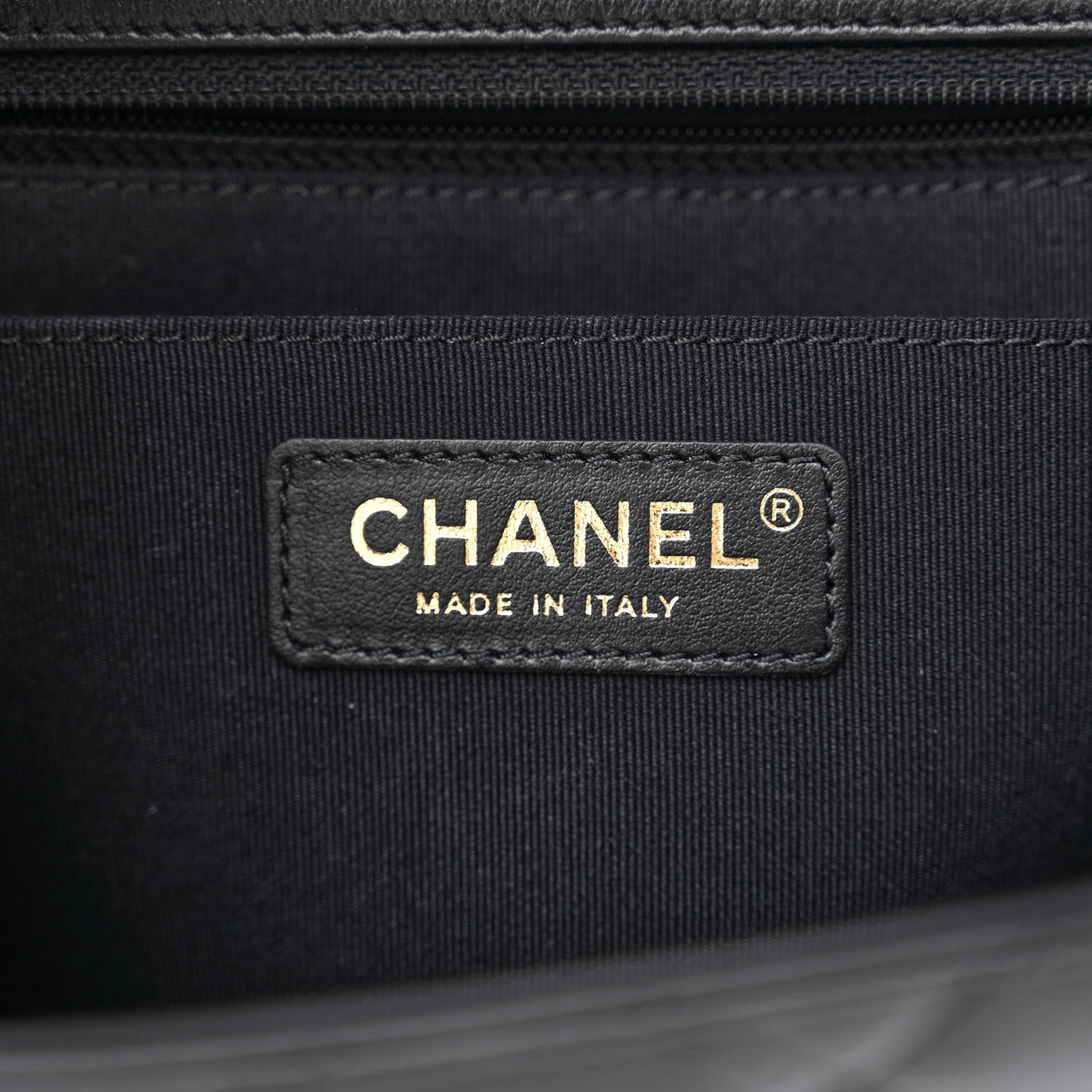 Chanel Lambskin Quilted Chain Messenger Bag Black 6 of 11