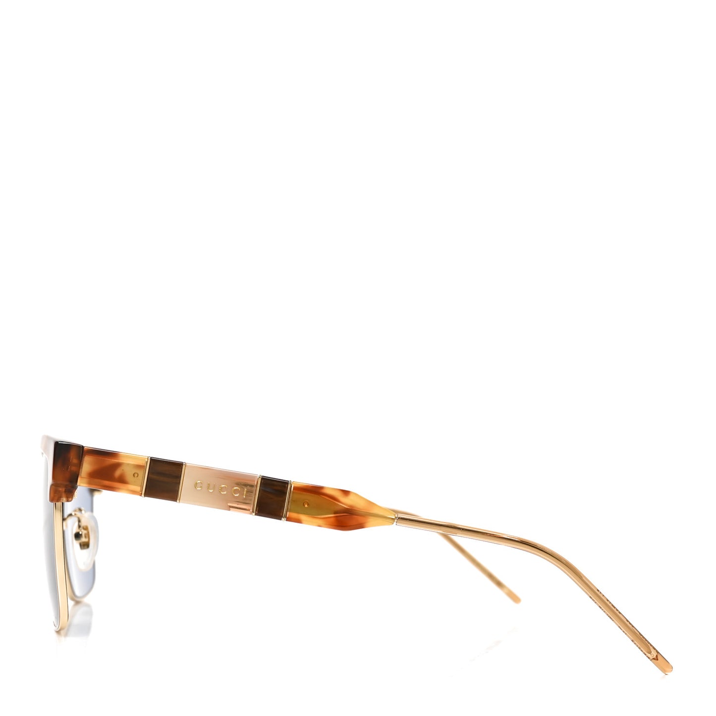 Squared Aviator GG Sunglasses GG0603S Havana Blue