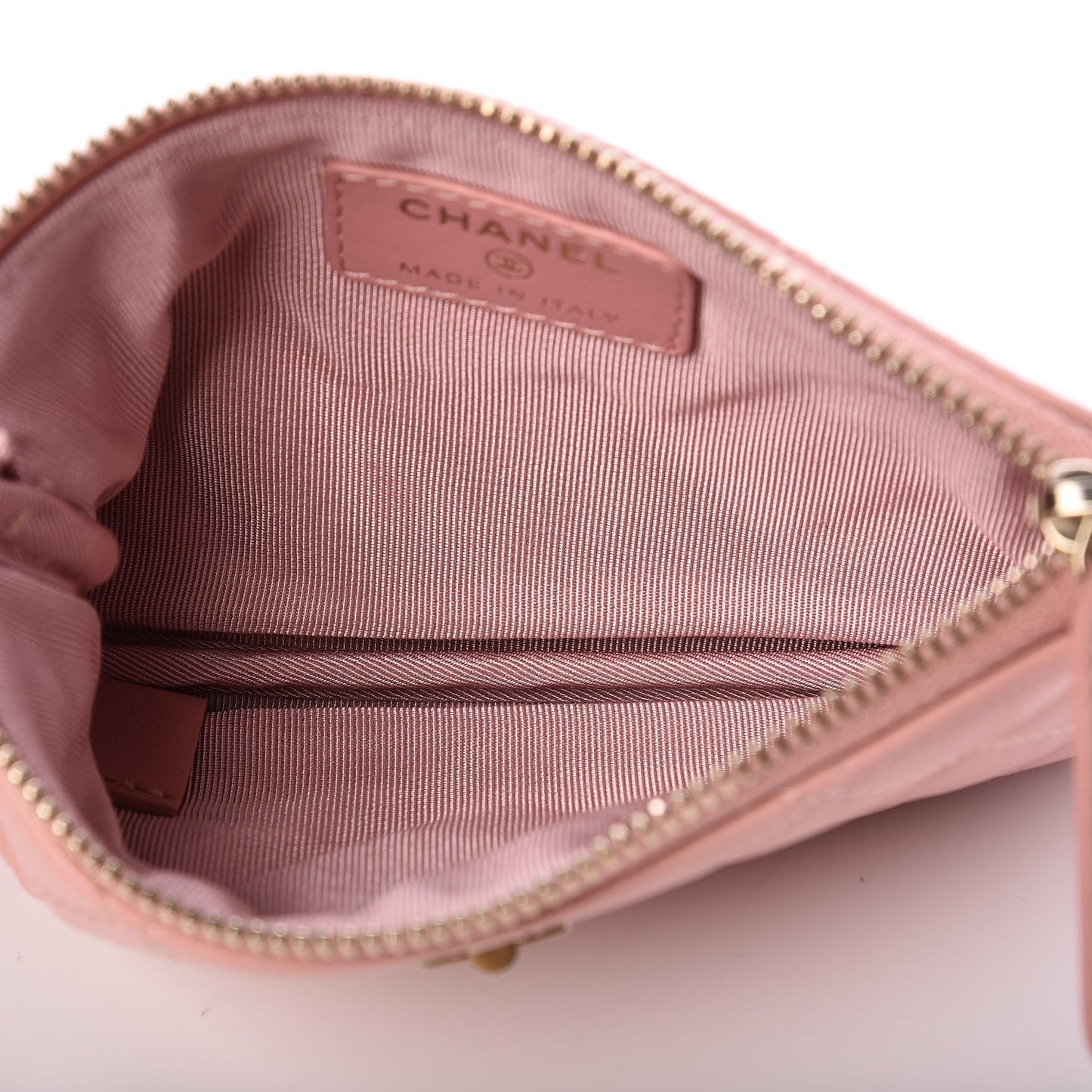 Aged Calfskin Quilted Small Reissue Cosmetic Case Pink