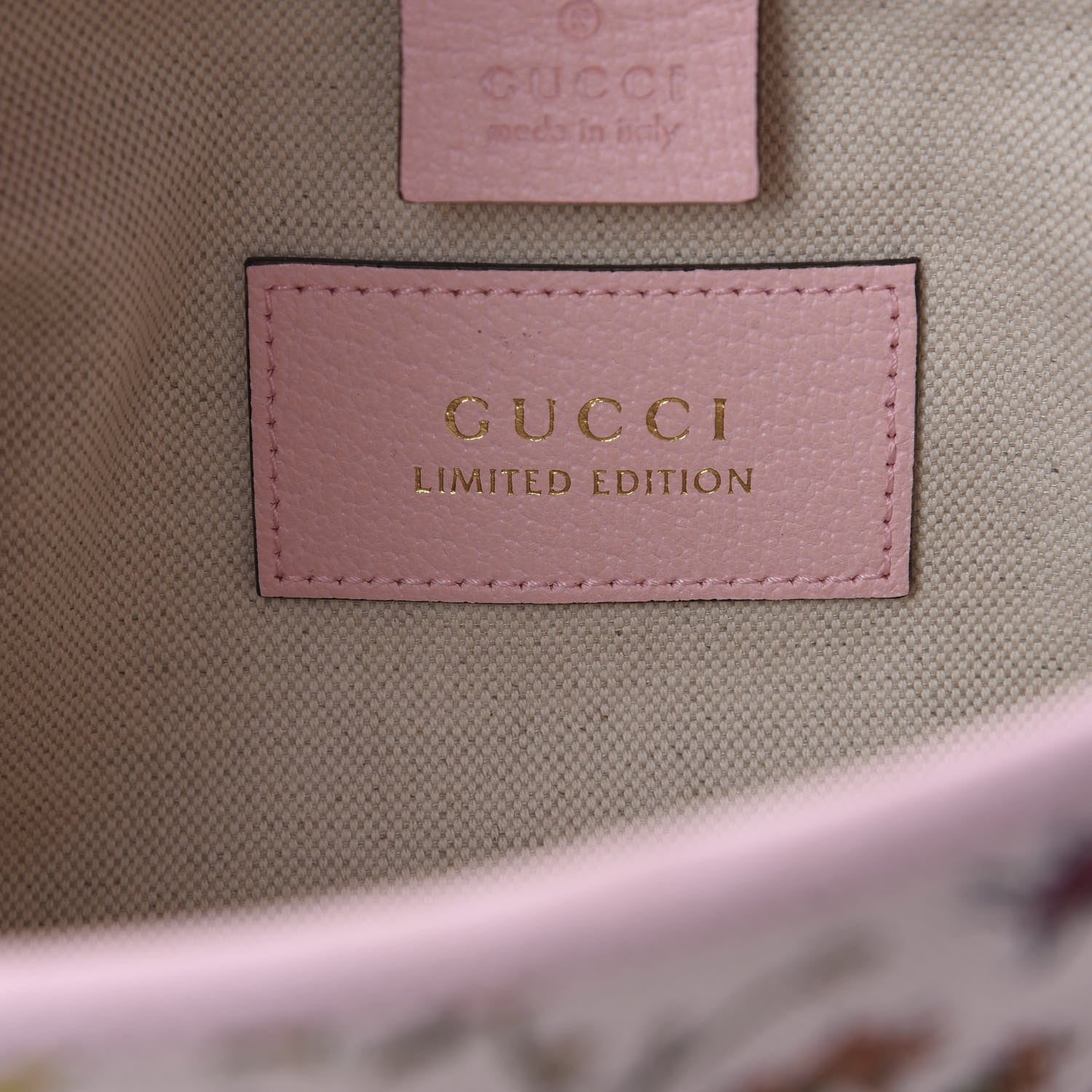 Gucci Canvas Flora Medium Jackie Hobo Light Pink 9 of 10