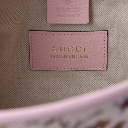 Gucci Canvas Flora Medium Jackie Hobo Light Pink 9 of 10