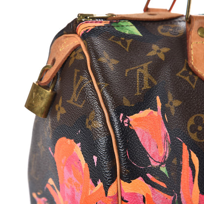 Louis Vuitton Monogram Roses Speedy 30 16 of 32