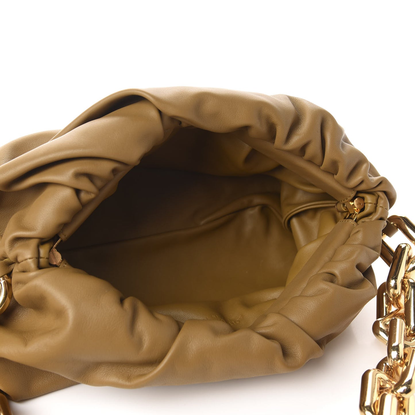 Calfskin The Pouch Chain Moutarde