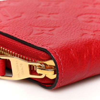 Louis Vuitton Empreinte Zippy Wallet Scarlet 7 of 9