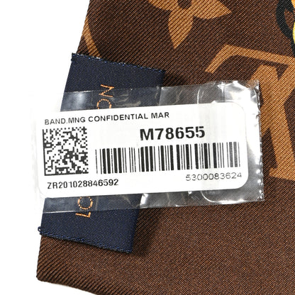 Louis Vuitton Silk Monogram Confidential Bandeau Brown 3 of 3