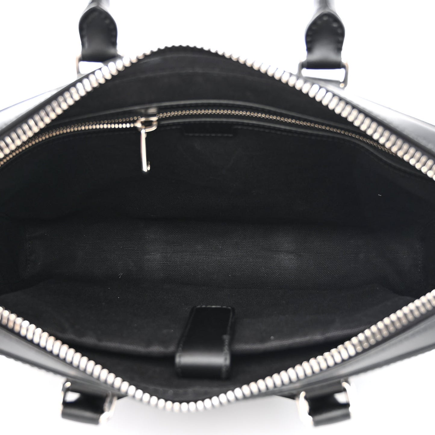 GG Supreme Monogram Appia Calfskin Web Briefcase Black