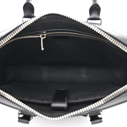 Gucci GG Supreme Monogram Appia Calfskin Web Briefcase Black 5 of 10