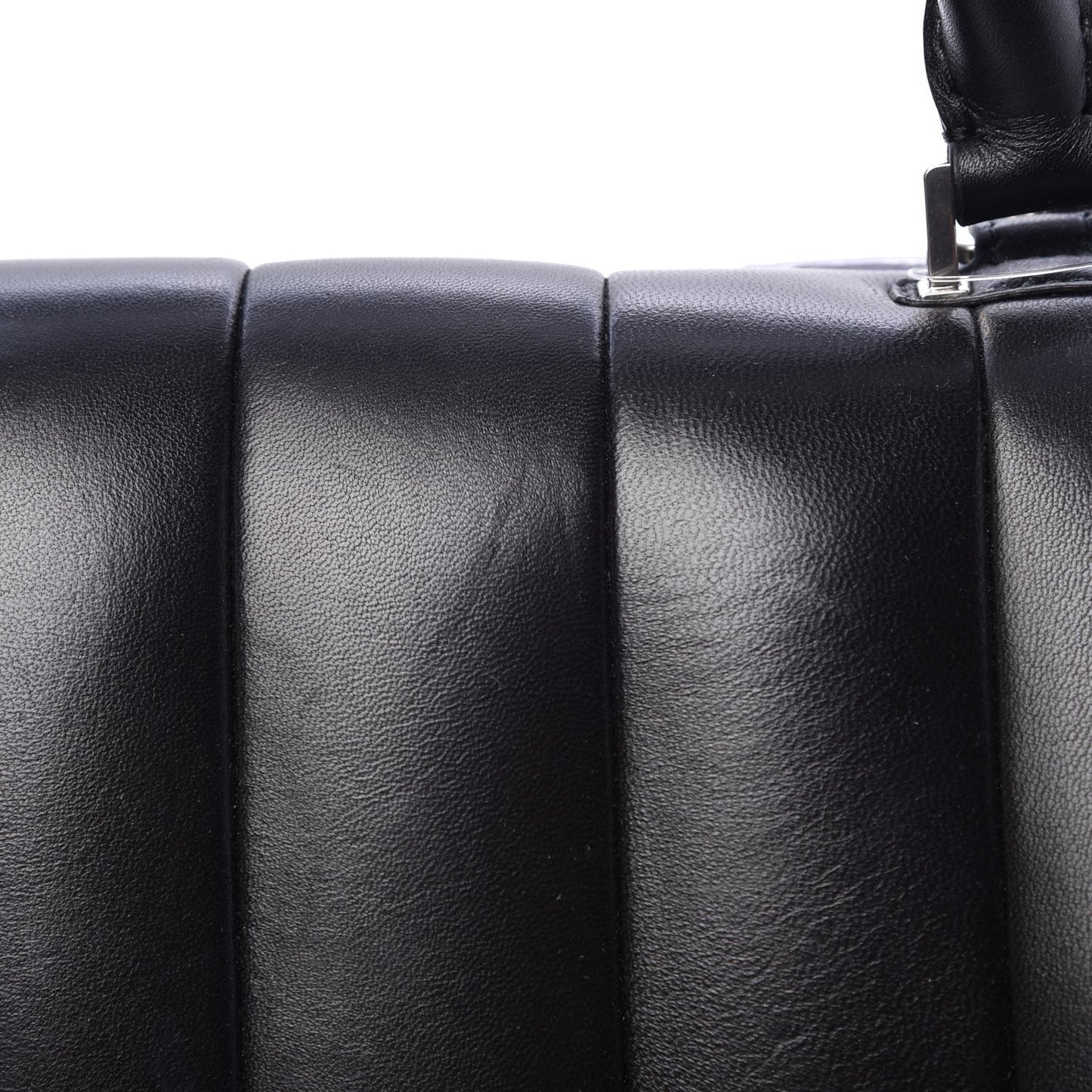 Lambskin Quilted Small Trapeze Black