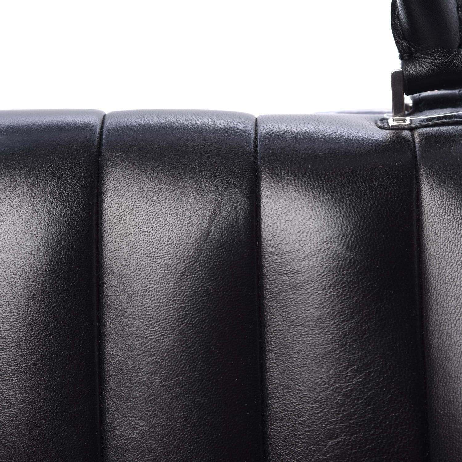 Celine Lambskin Quilted Small Trapeze Black 10 of 11